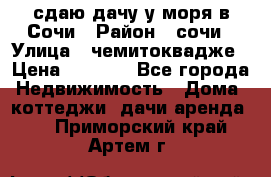 сдаю дачу у моря в Сочи › Район ­ сочи › Улица ­ чемитоквадже › Цена ­ 3 000 - Все города Недвижимость » Дома, коттеджи, дачи аренда   . Приморский край,Артем г.